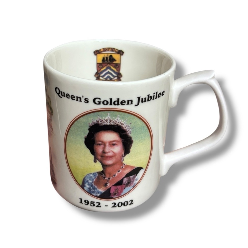 CHOWN Queen Elizabeth II Golden Jubilee Commemorative Mug Cornwall VINTAGE